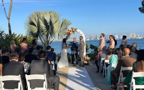 outdoor wedding ceremony