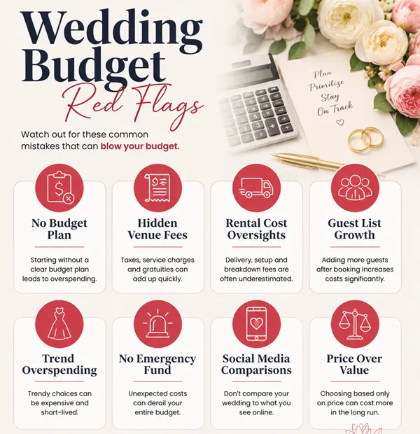 Common Wedding Budget Mistakes to Avoid